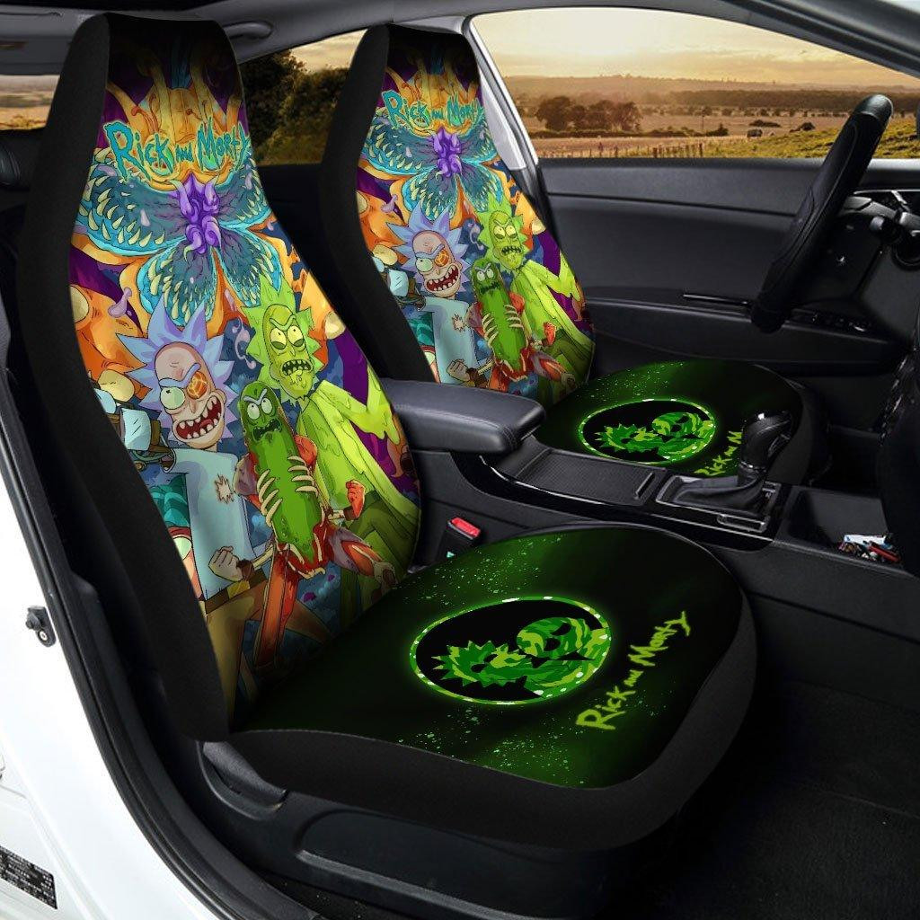 Pickle Art Rick And Morty Car Seat Covers