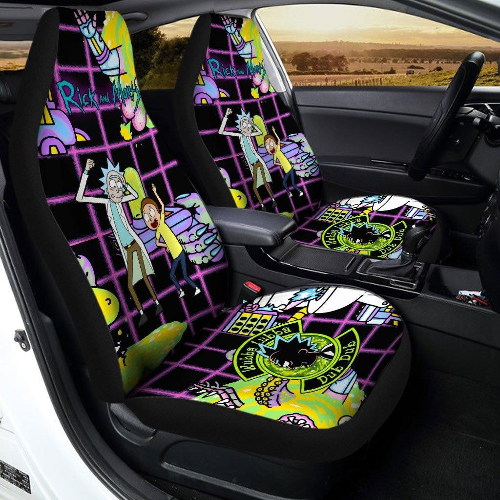 Pickle Rick and Morty Car Seat Covers