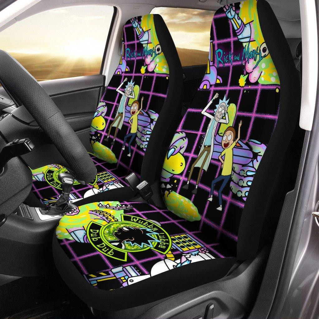 Pickle Rick and Morty Car Seat Covers