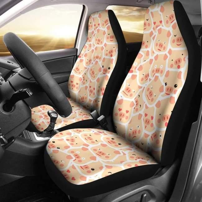 Pig Pattern Custom Car Seat Covers Decor