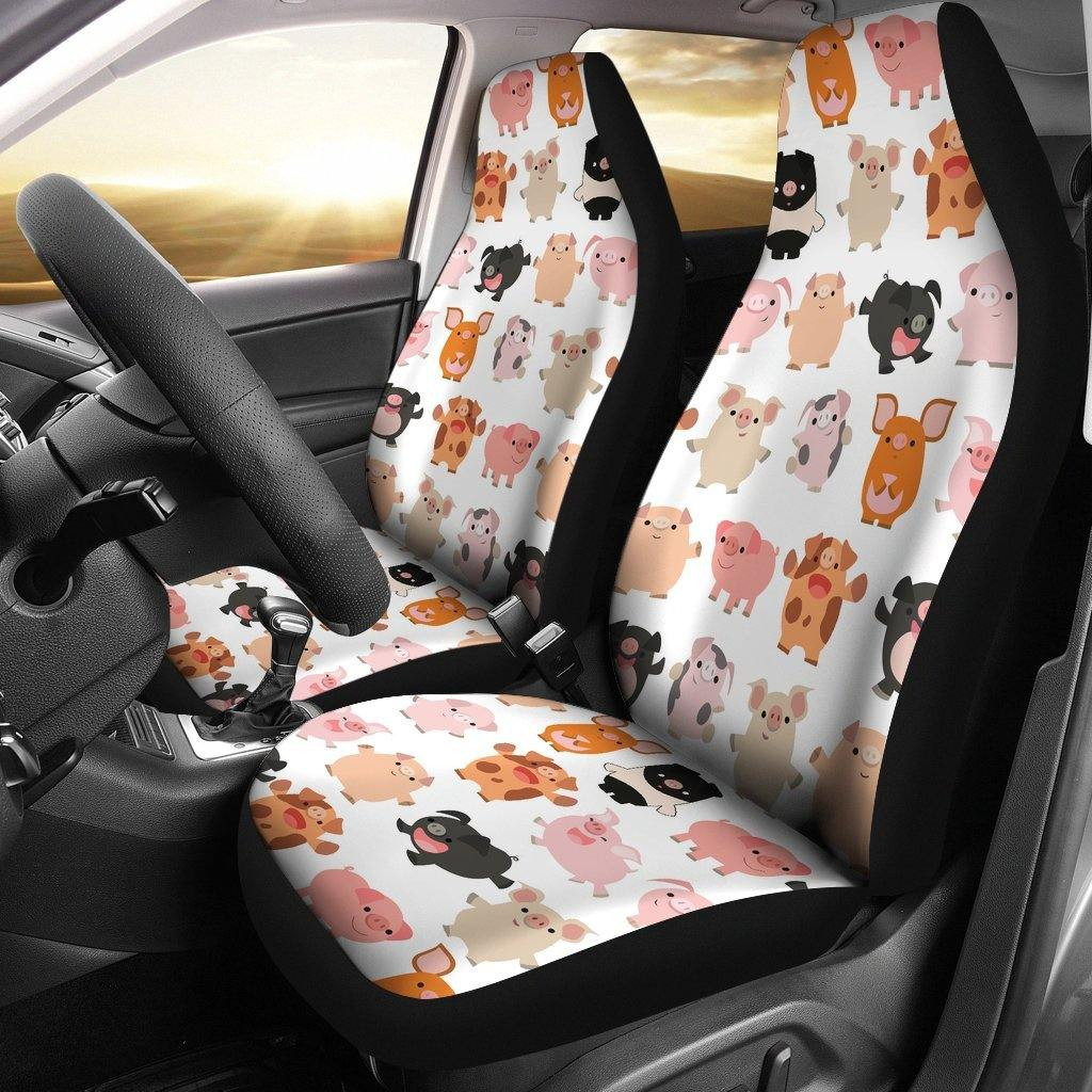 Pig Pattern Custom Car Seat Covers Decor