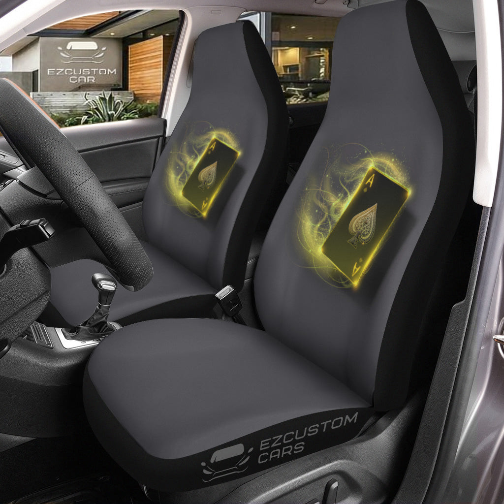 Poker Car Seat Covers Custom Diamonds Poker Car Accessories