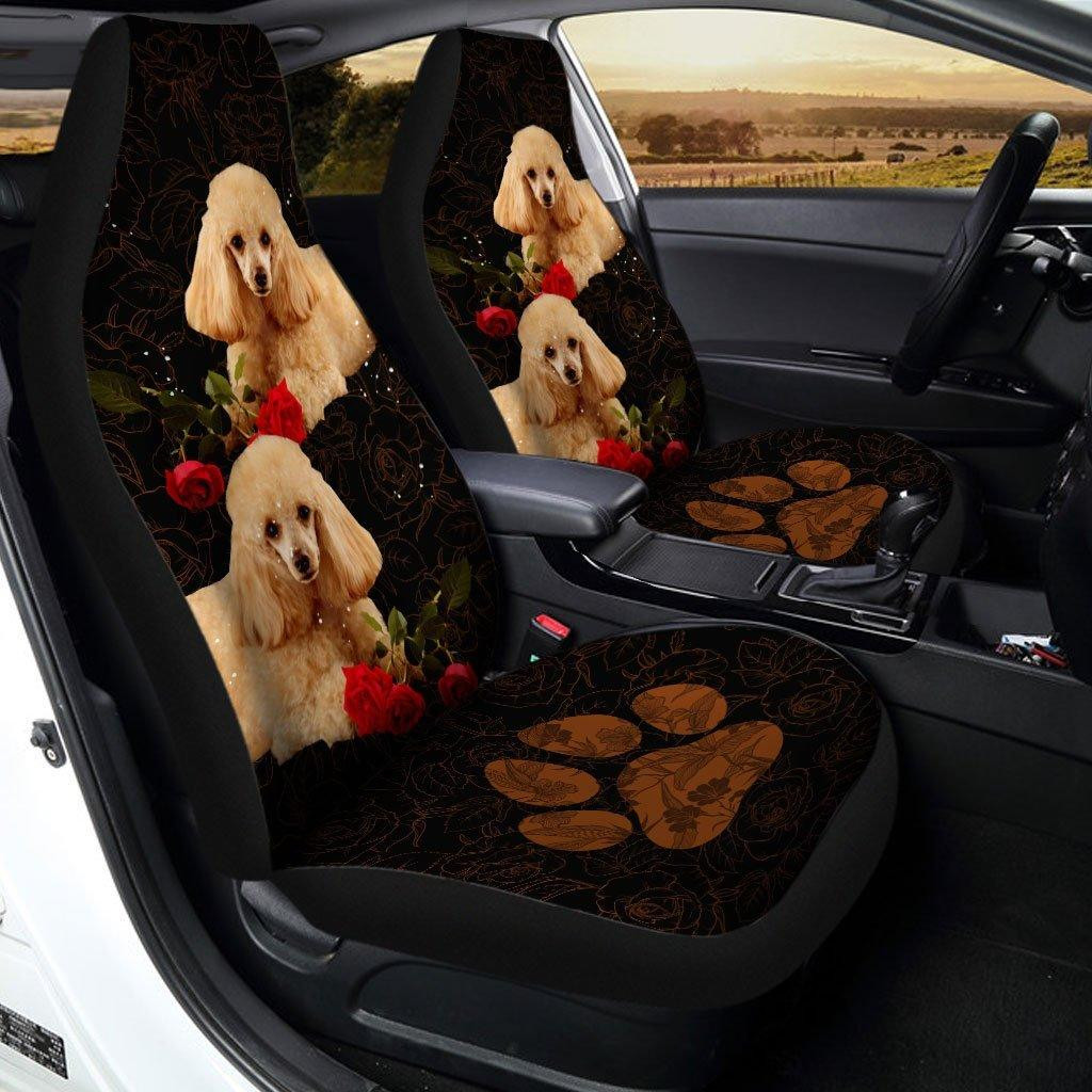 Poodle Puppies Dog Custom Car Seat Covers