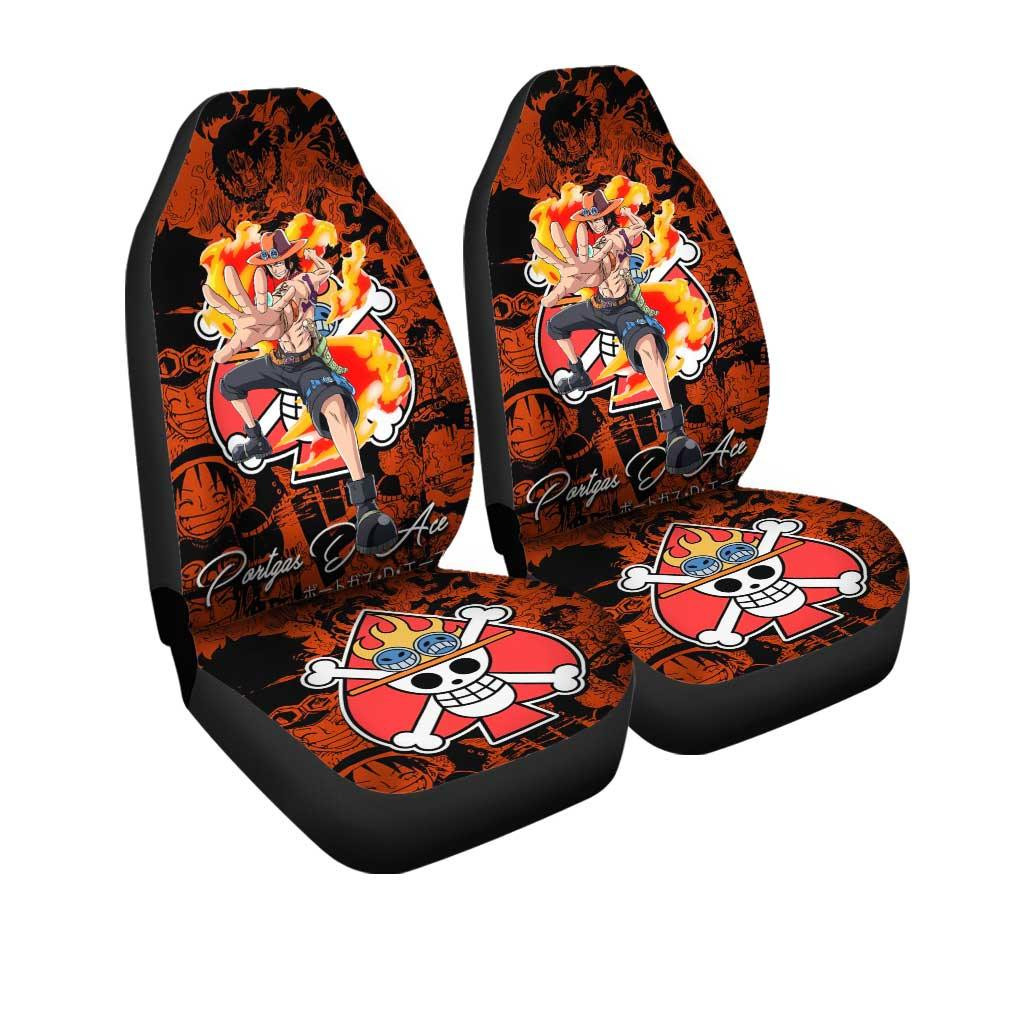 One Piece Portgas D. Ace Car Seat Covers Unique Design