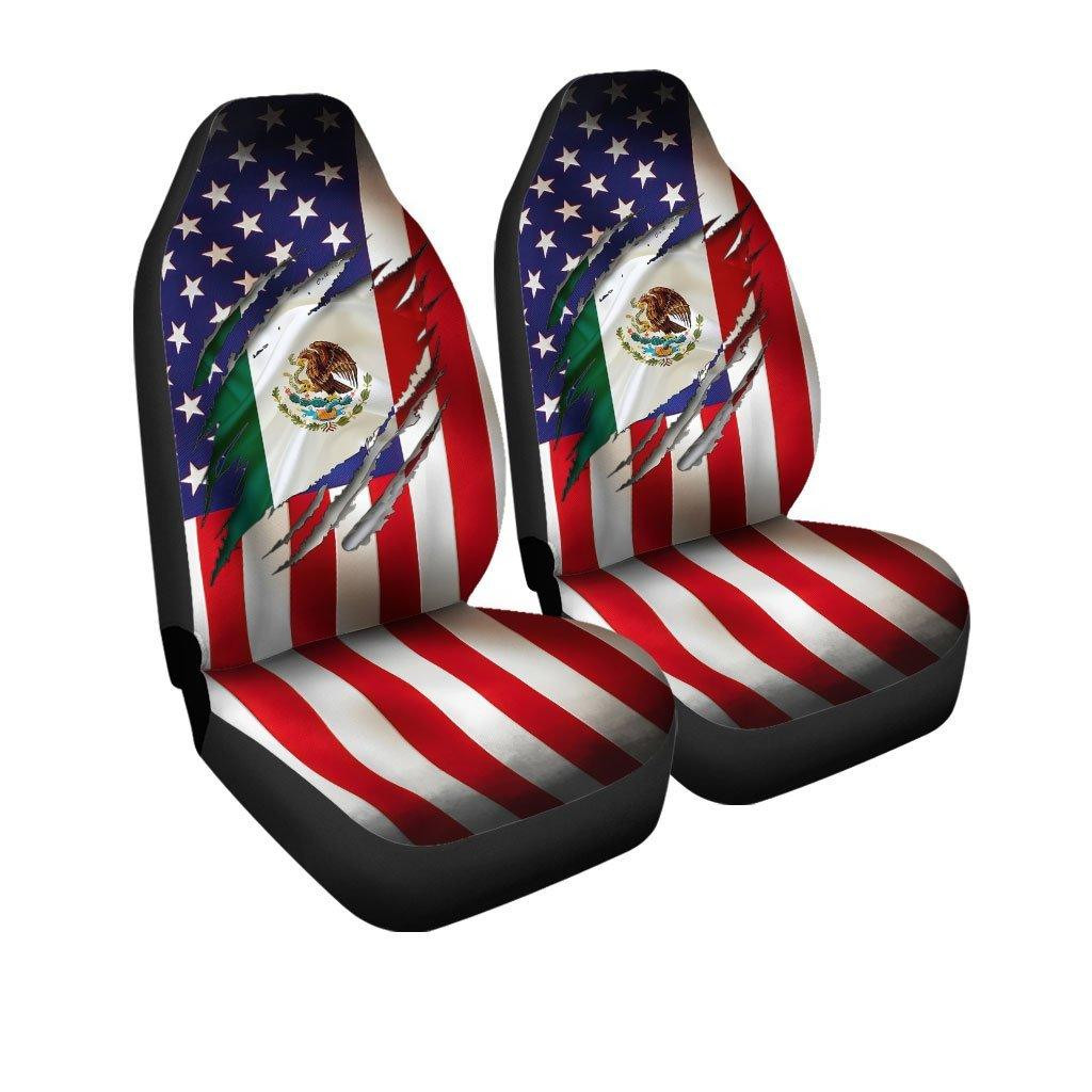 Proud Mexican American Car Seat Covers