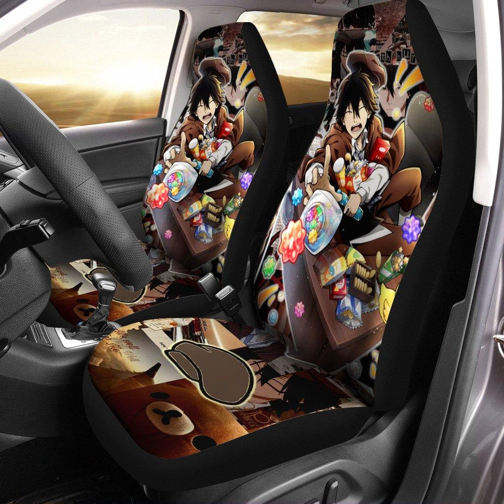 Ranpo Custom  Car Seat Covers Bungou Stray Dogs Anime