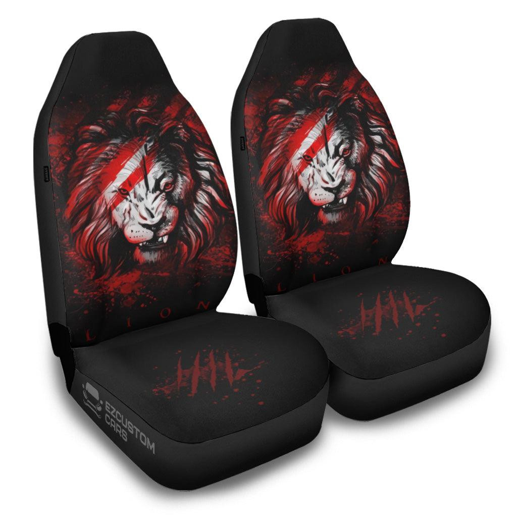 Red Lion Car Seat Covers Custom Lion Car Accessories