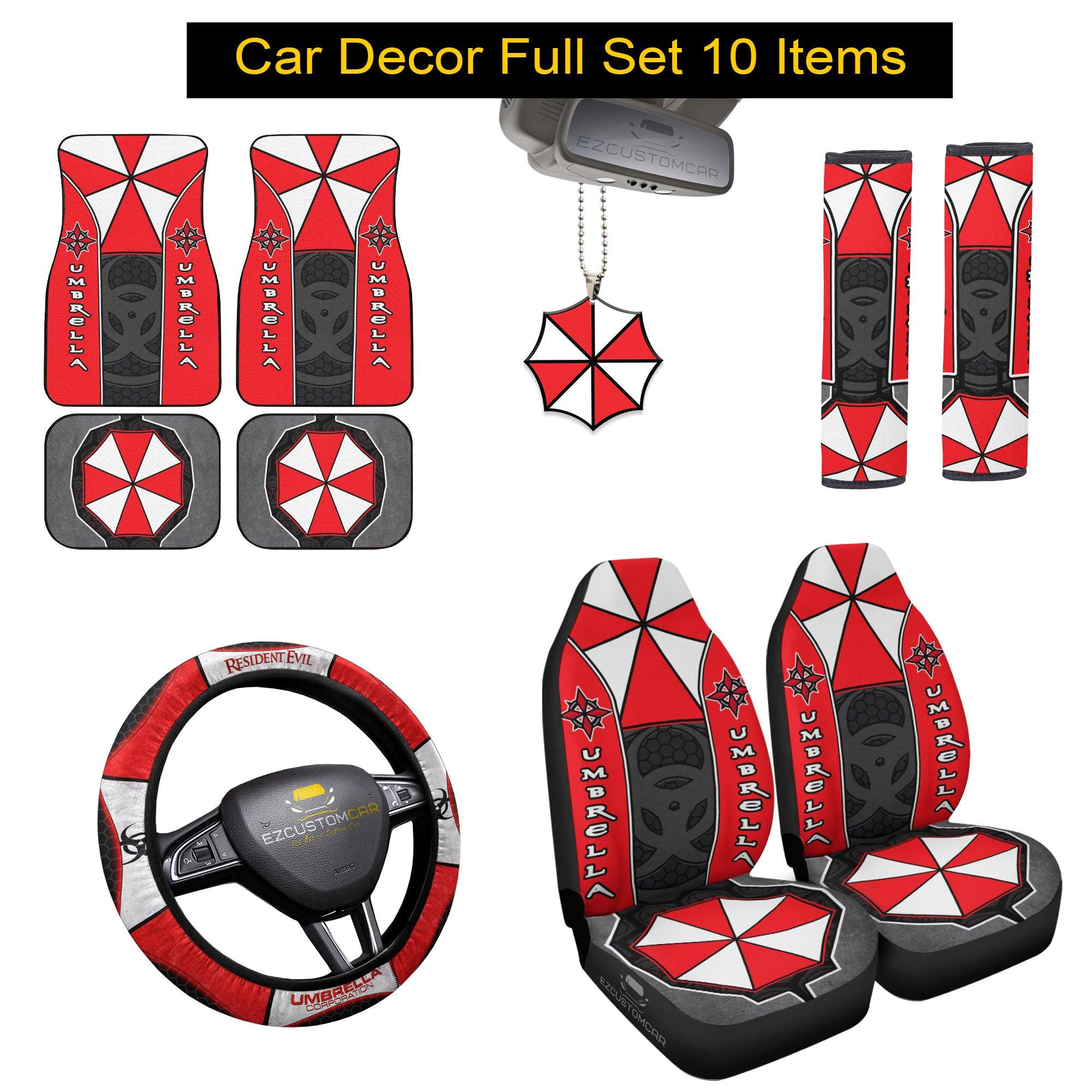 Umbrella Resident Evil Car Mats x Seat Covers