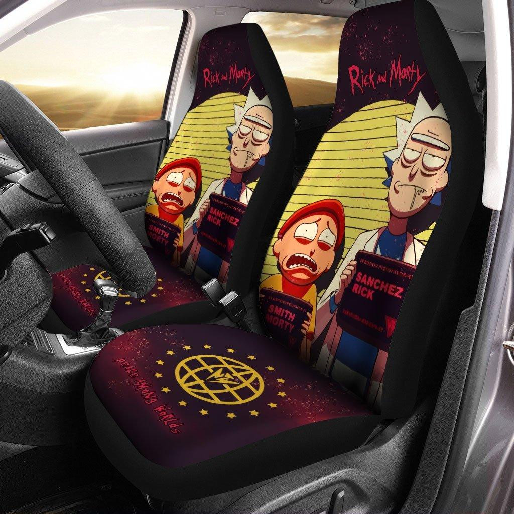 Rick and Morty Arrested Custom Car Seat Covers