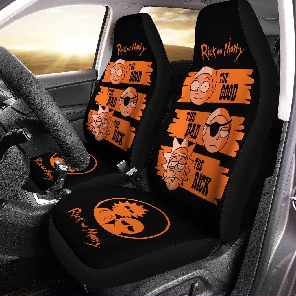 Rick and Morty Happy Custom Car Seat Covers