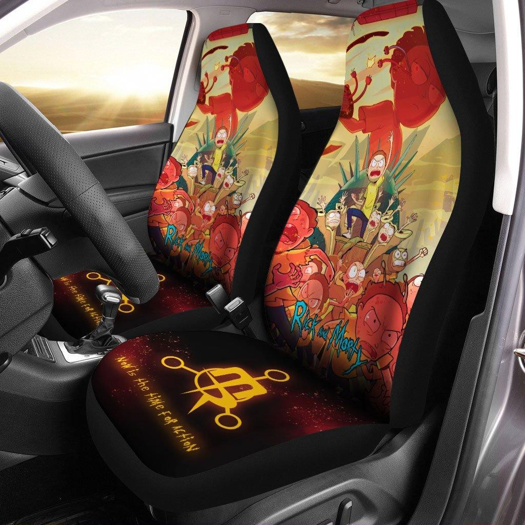Rick and Morty Determination Custom Car Seat Covers