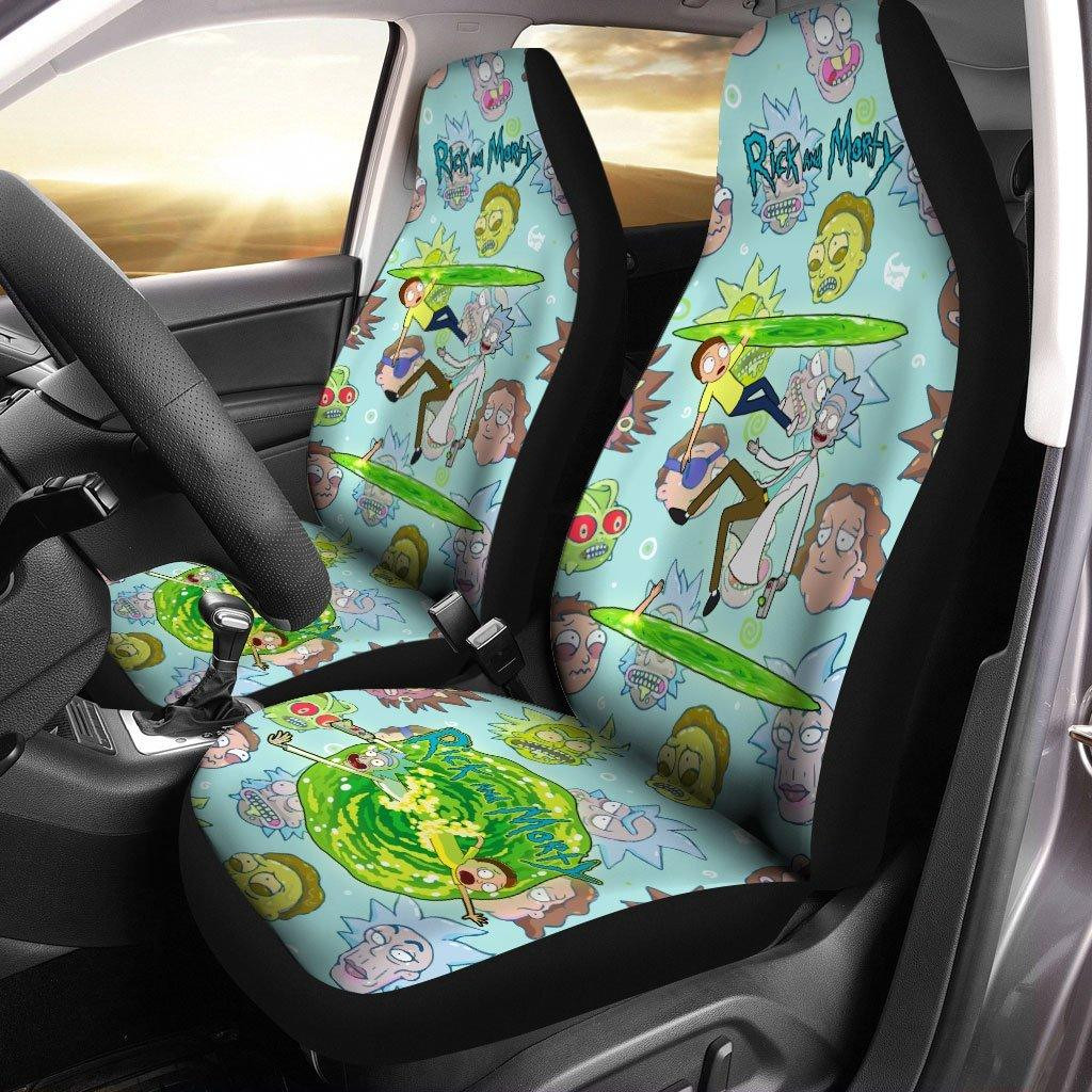 Rick and Morty Facial Expressions Car Seat Covers
