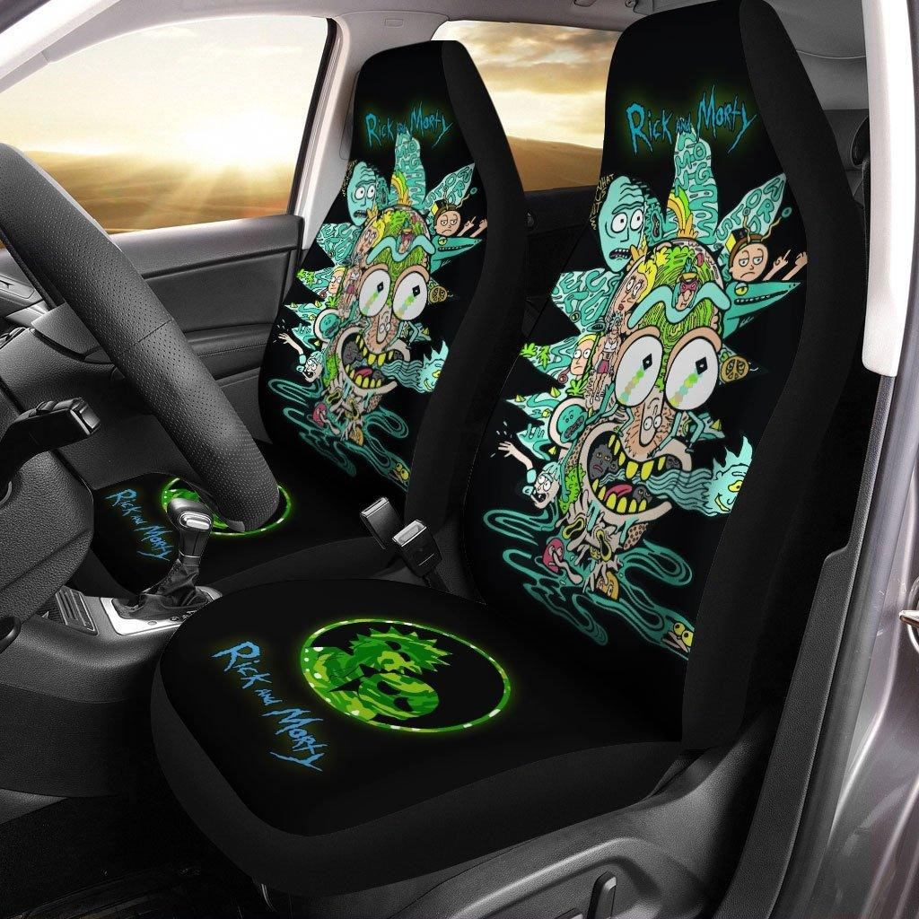Rick and Morty Panic Custom Car Seat Covers