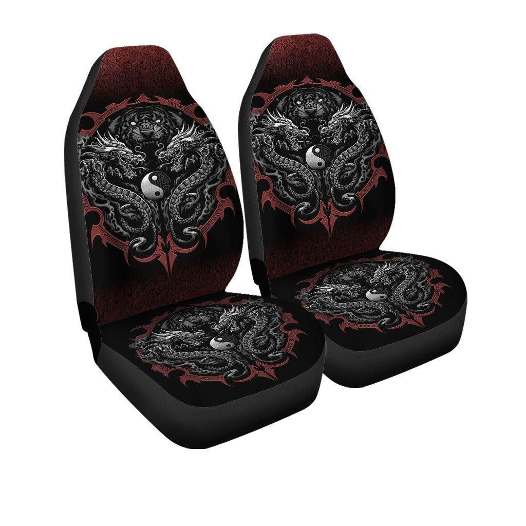 Vikings Dragon Car Seat Covers Printed Colorful Car Accessories