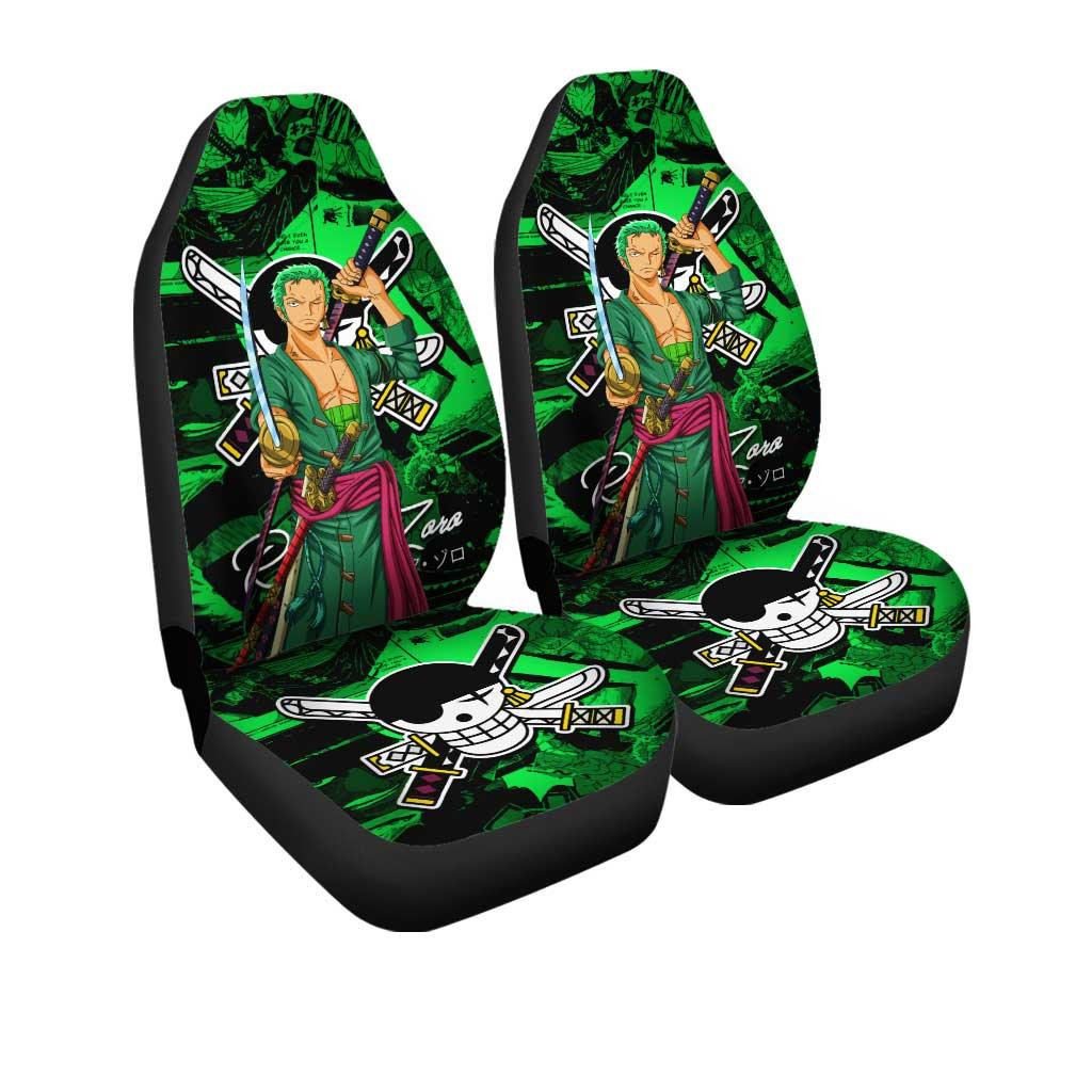 Zoro Car Seat Covers Custom Anime One Piece Car Accessories
