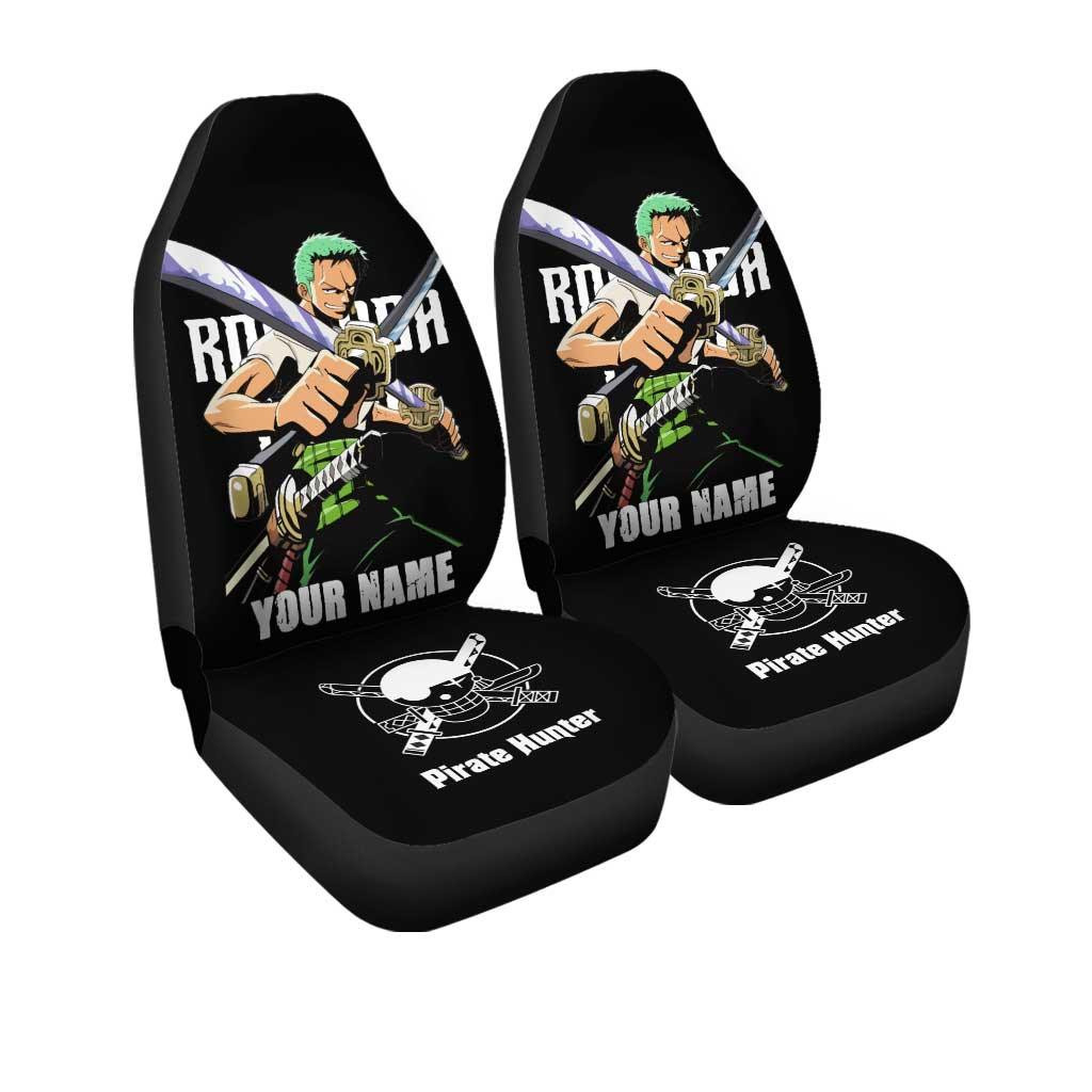 Roronoa Zoro Car Seat Covers Custom for One Piece Anime Car Decor