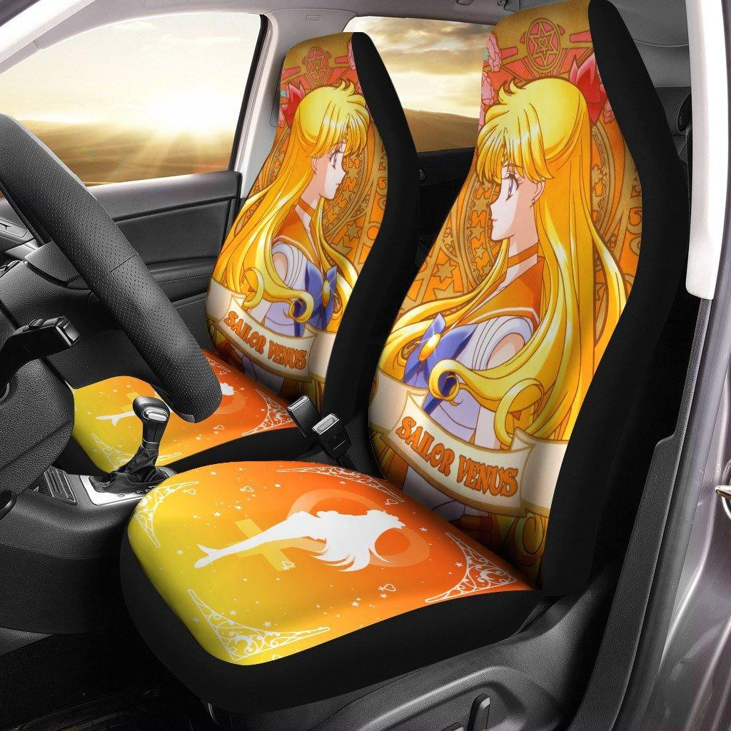Sailor Moon Anime Car Seat Covers Sailor Venus and Symbol