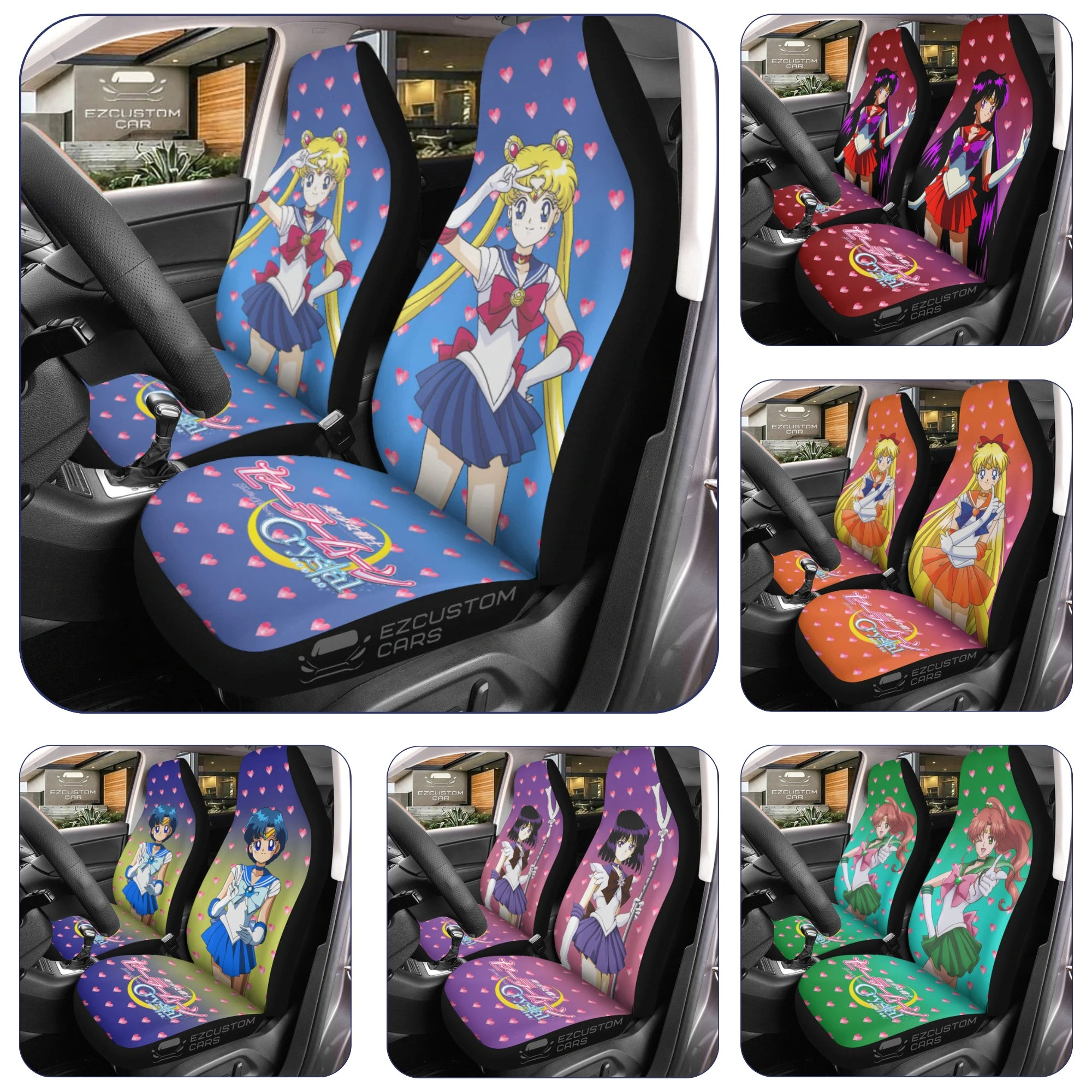 Sailor Moon Car Seat Covers