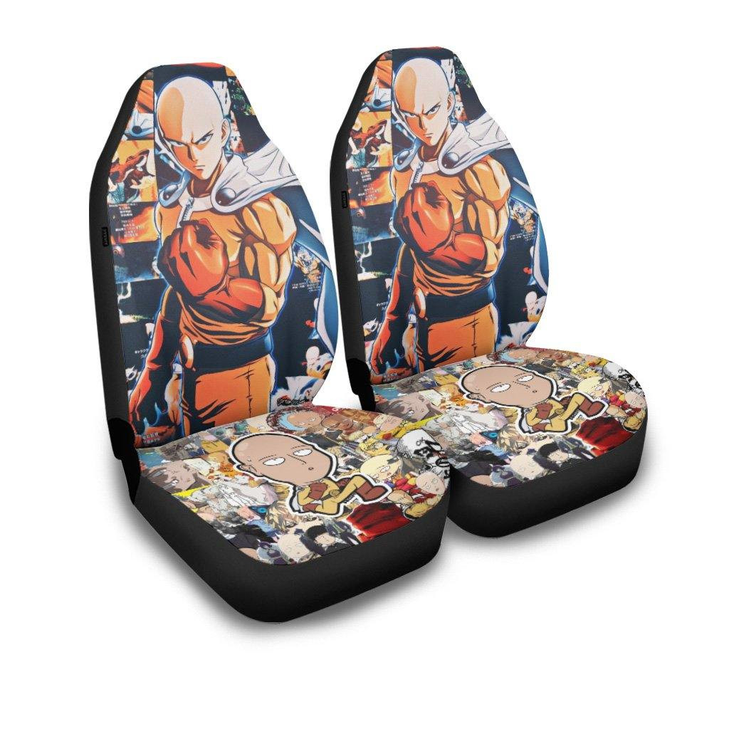 Saitama One Punch Man Anime Custom Car Seat Covers