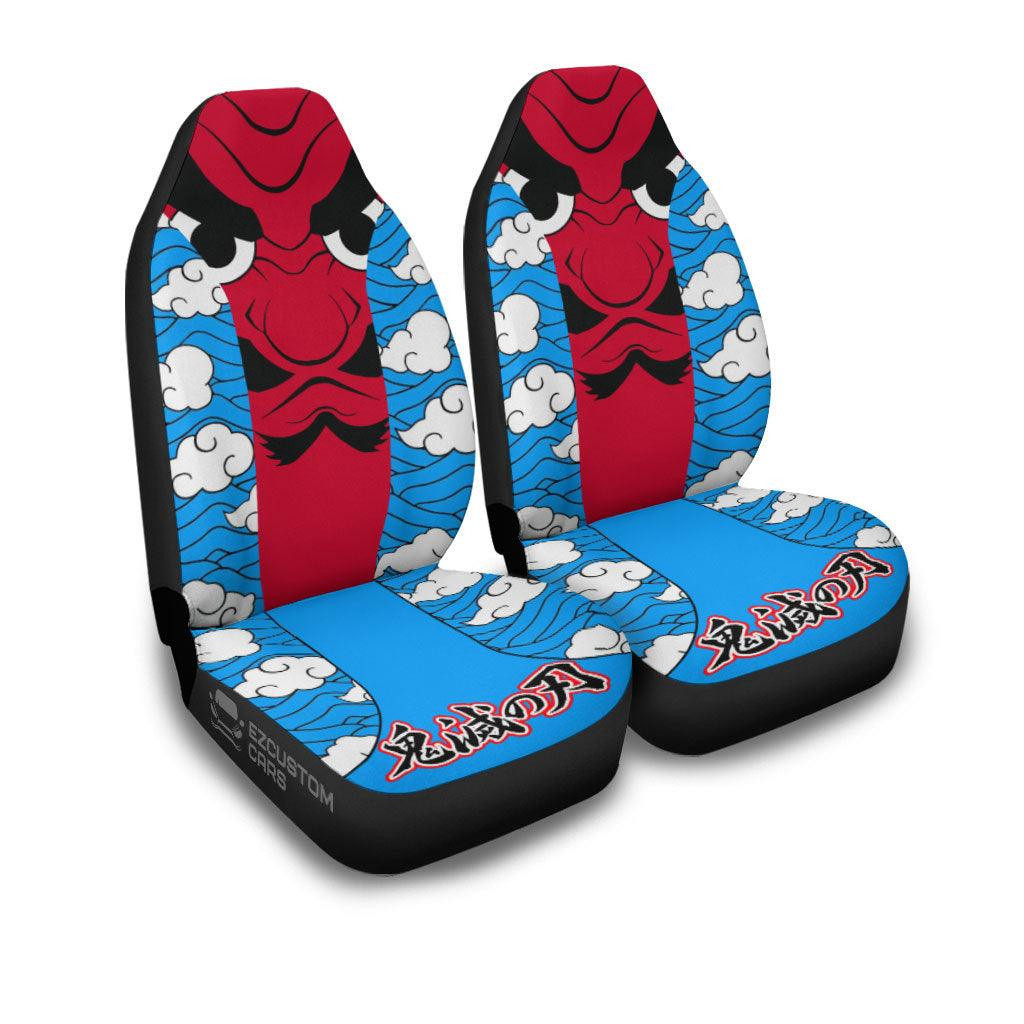 Sakonji Urokodaki Car Seat Covers Pattern Demon Slayer