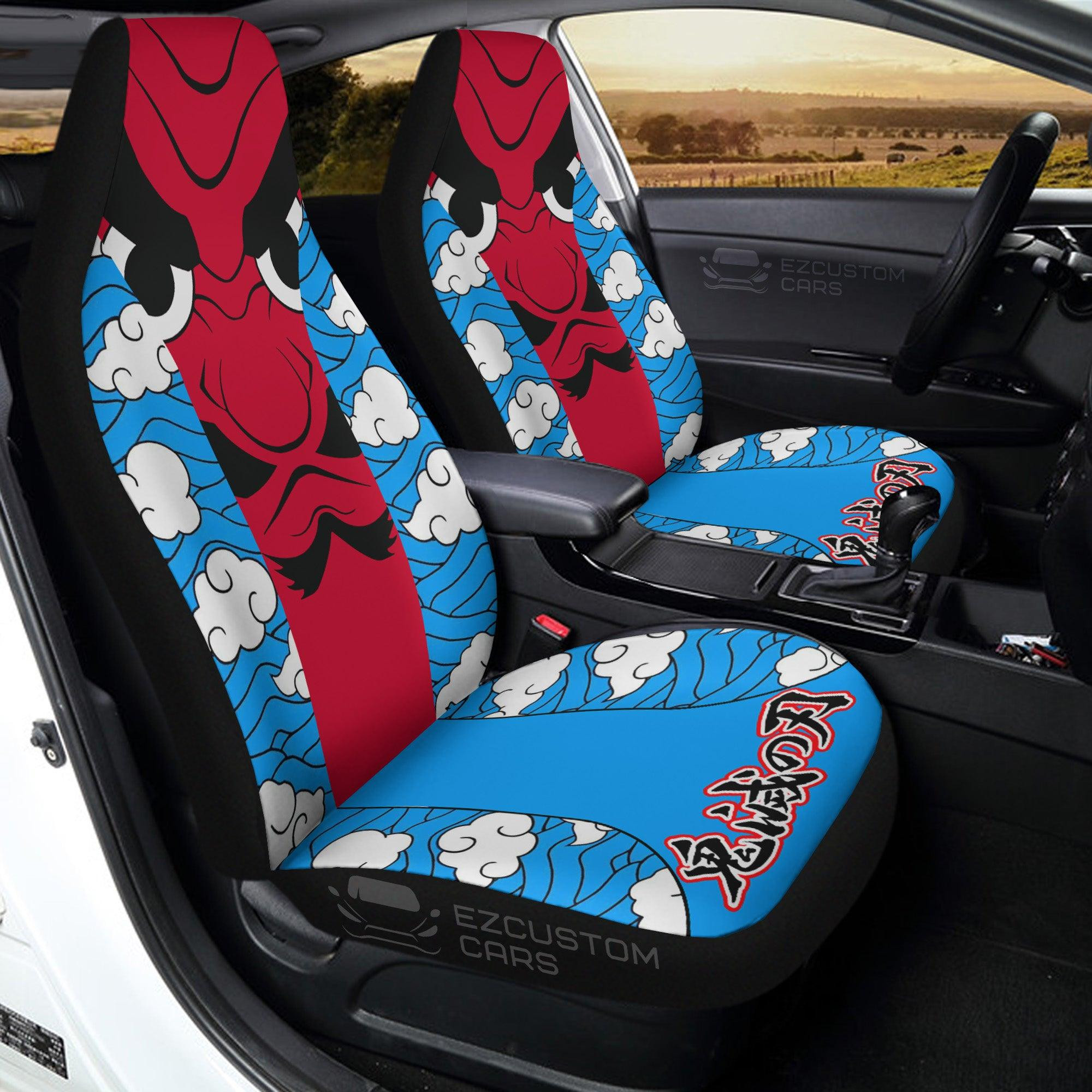 Daki Pattern Demon Slayer Car Seat Covers