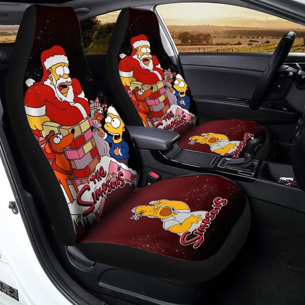 Santa Claus The Simpson Car Seat Covers