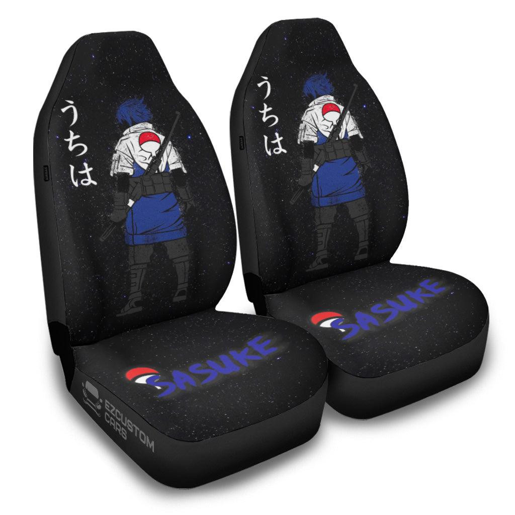 Sasuke Uchiha Car Seat Covers Custom Naruto Clan Anime Car Decor