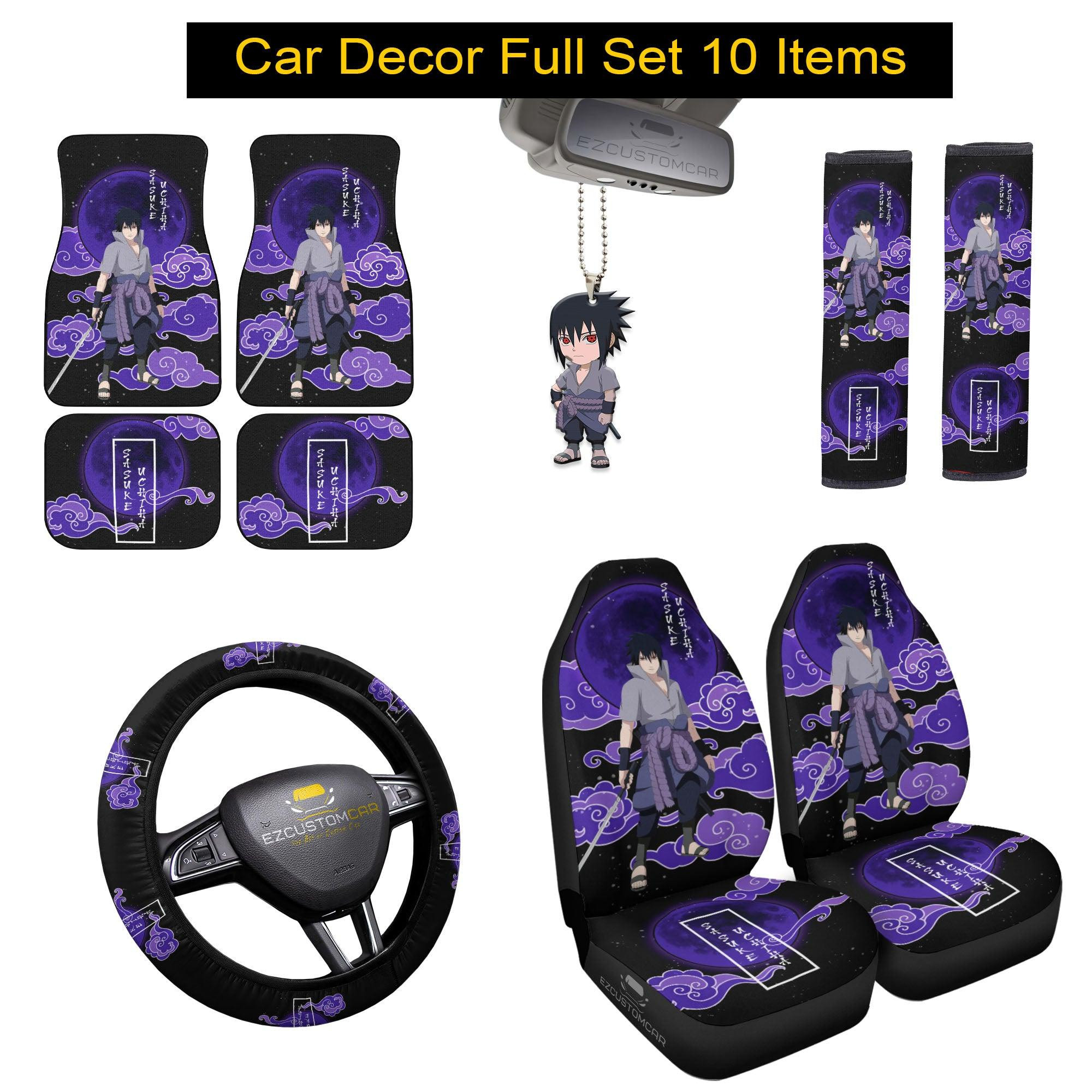 Minato Namikaze Naruto Car Mats x Car Seat Covers Set Anime Car Decoration