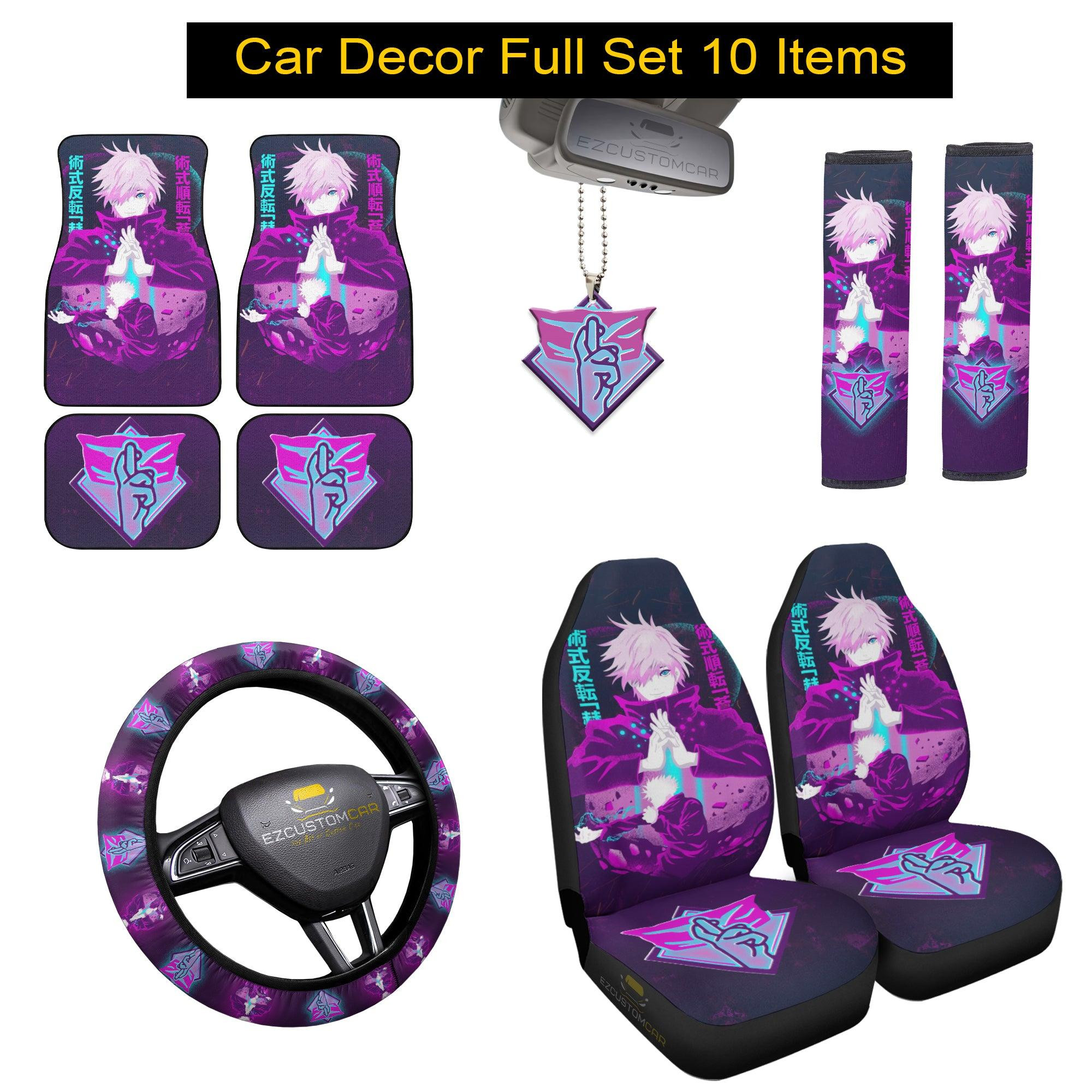 Satoru Gojo Jujutsu Kaisen Car Mats x Seat Covers