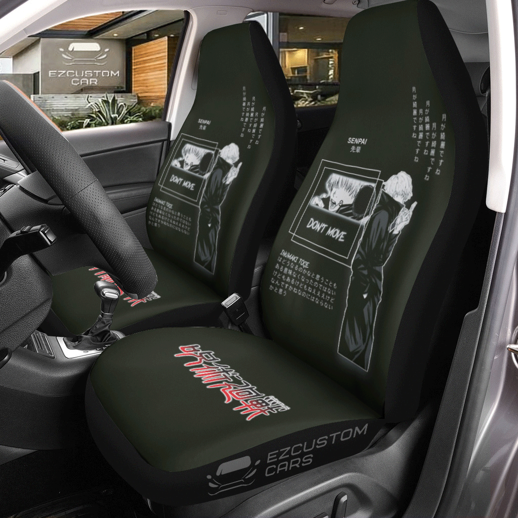 Senpai Custom Jujutsu Kaisen Anime Car Seat Covers Car Accessories