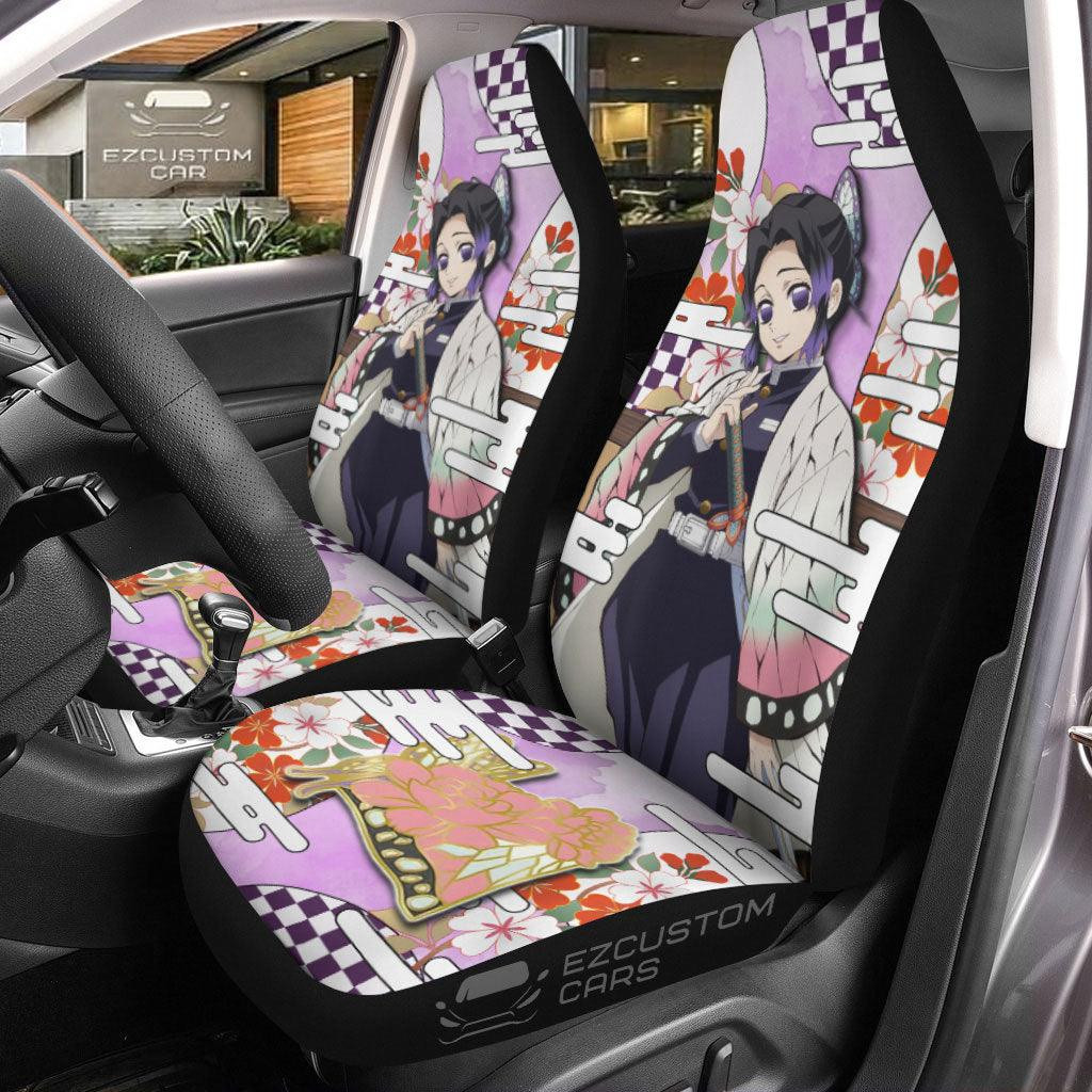 Shinobu Kocho Pattern Car Seat Covers Demon Slayer