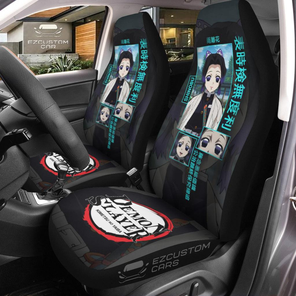 Shinobu Kocho Pattern Car Seat Covers Demon Slayer