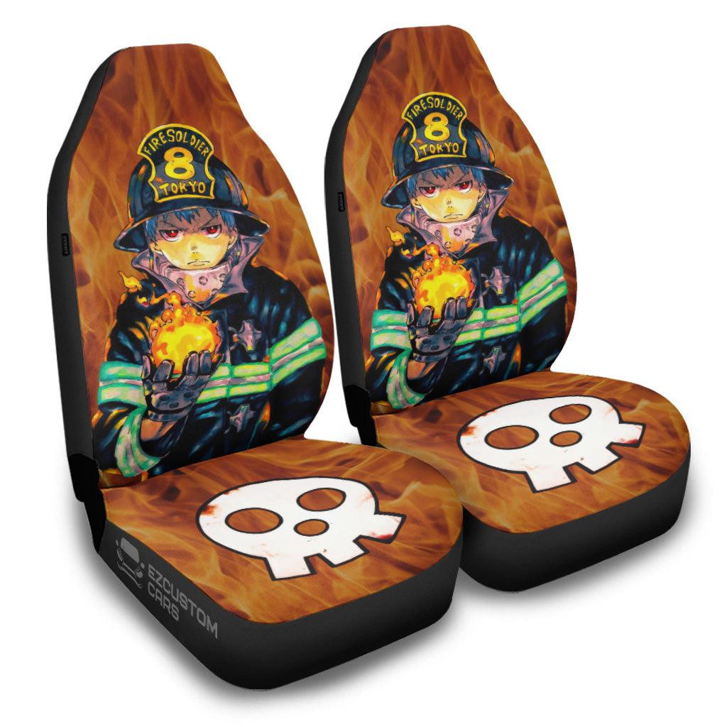 Shinra Kusakabe Fire Force Art Car Seat Covers