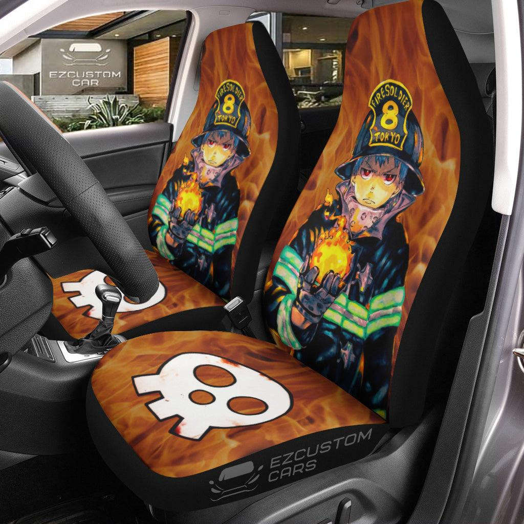 Fire Force Shinra Kusakabe  Anime Car Seat Covers