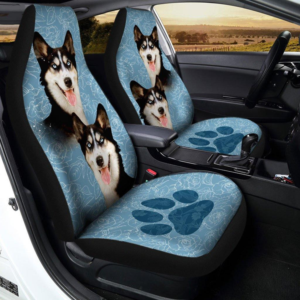 Siberian Husky Dog Custom Car Seat Covers