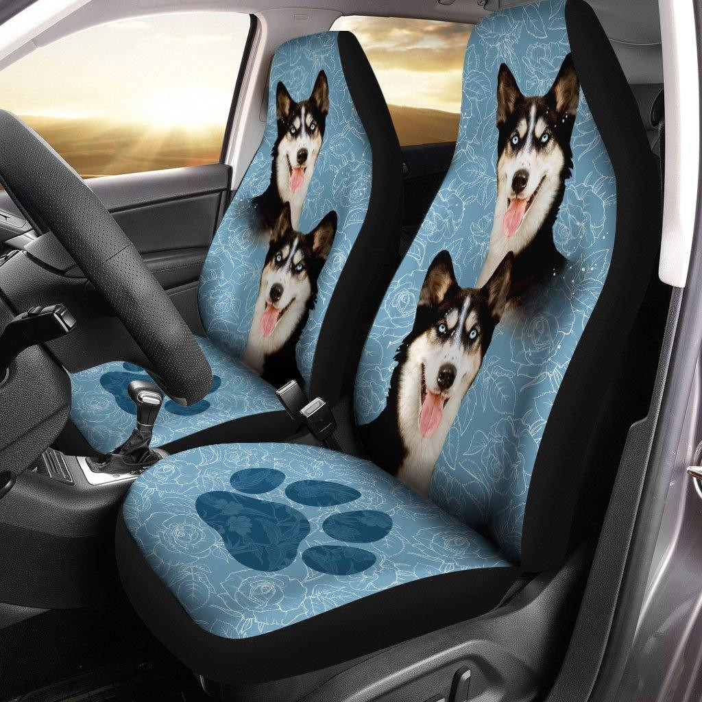 Siberian Husky Dog Custom Car Seat Covers