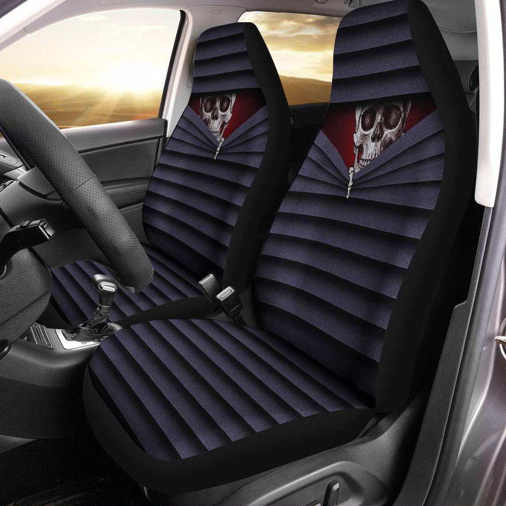 Skull Behind You Car Seat Covers Set Of 2