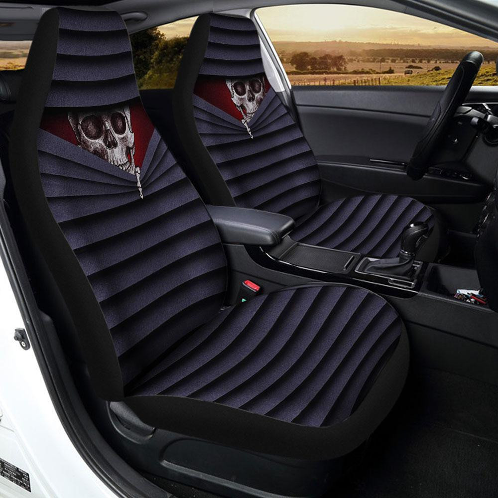 Skull Behind You Car Seat Covers