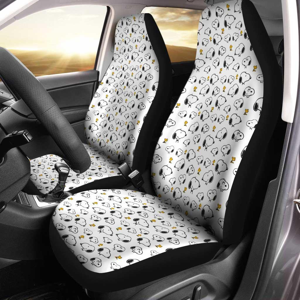 Snoopy & Woodstock Pattern Car Seat Covers Custom Peanuts Movies