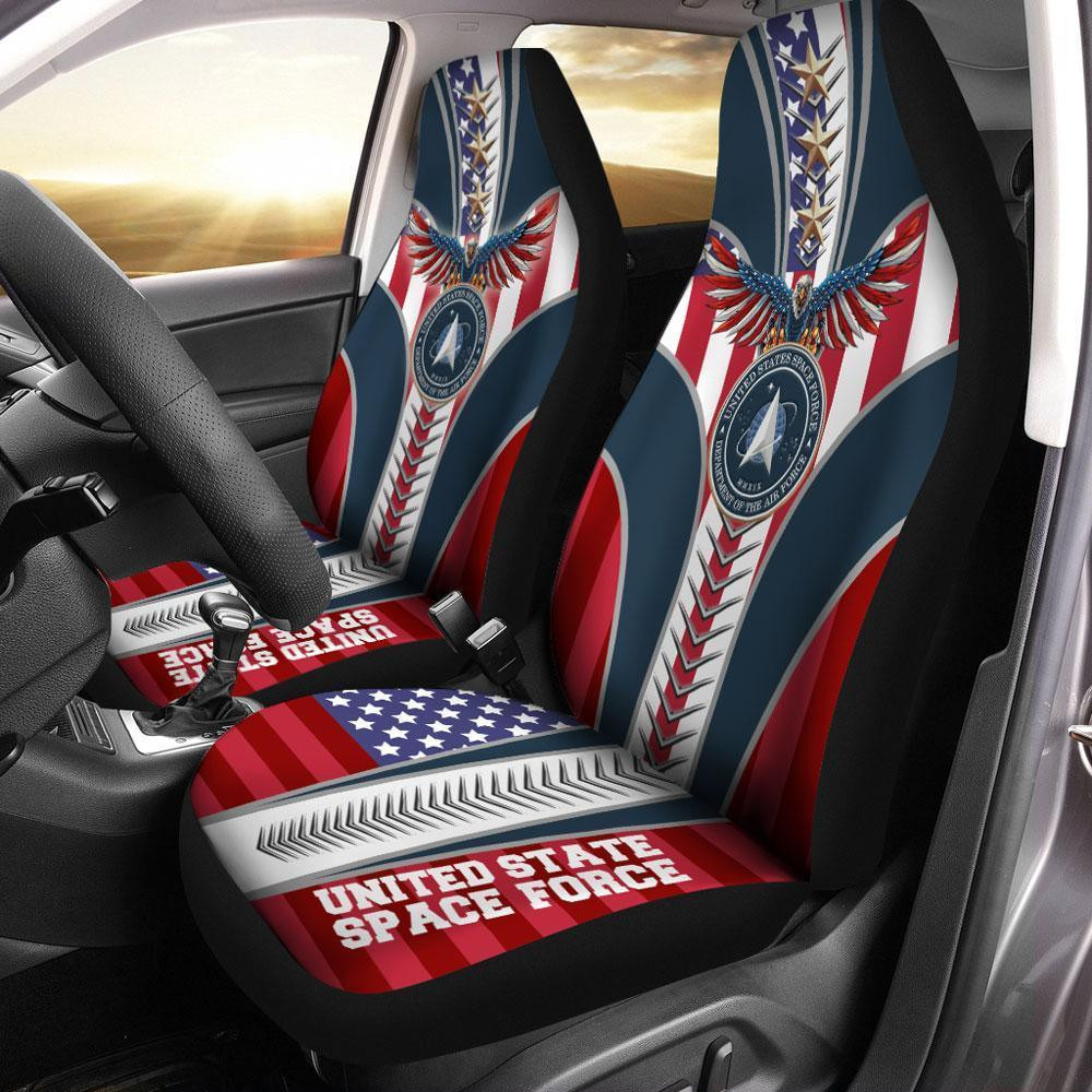 Space Force Army Custom Car Seat Covers