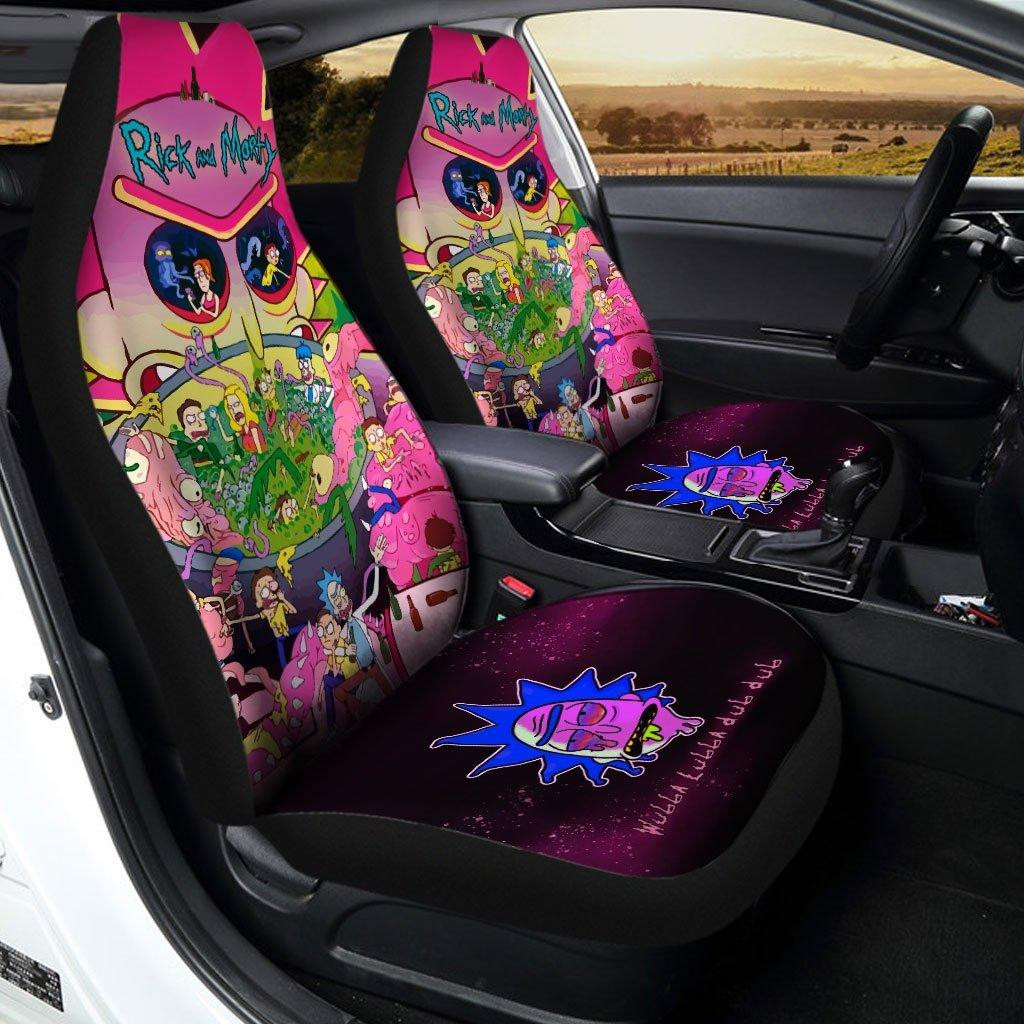 Starks Howard Ellerby Trujillo Abrego Crank Rick and Morty Custom Car Seat Covers