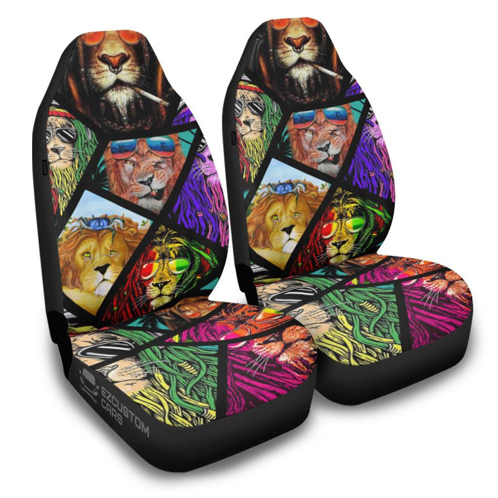 Summer Lion Car Seat Covers Custom Lion Car Accessories