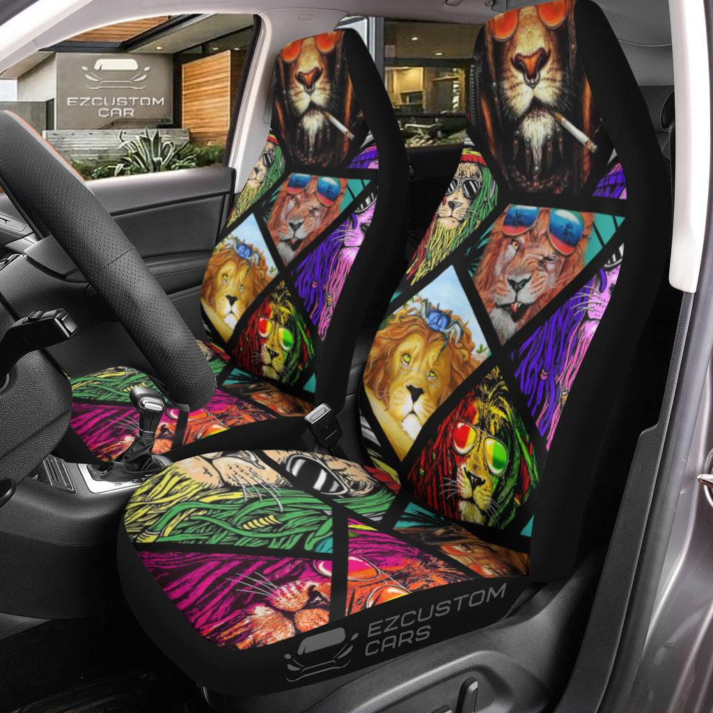 Summer Lion Car Seat Covers Custom Lion Car Accessories