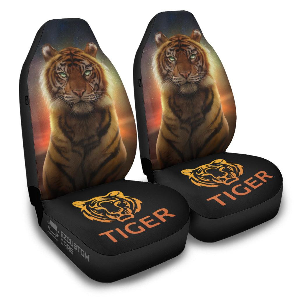 Sunset Tiger Car Seat Covers Custom Tiger Car Accessories