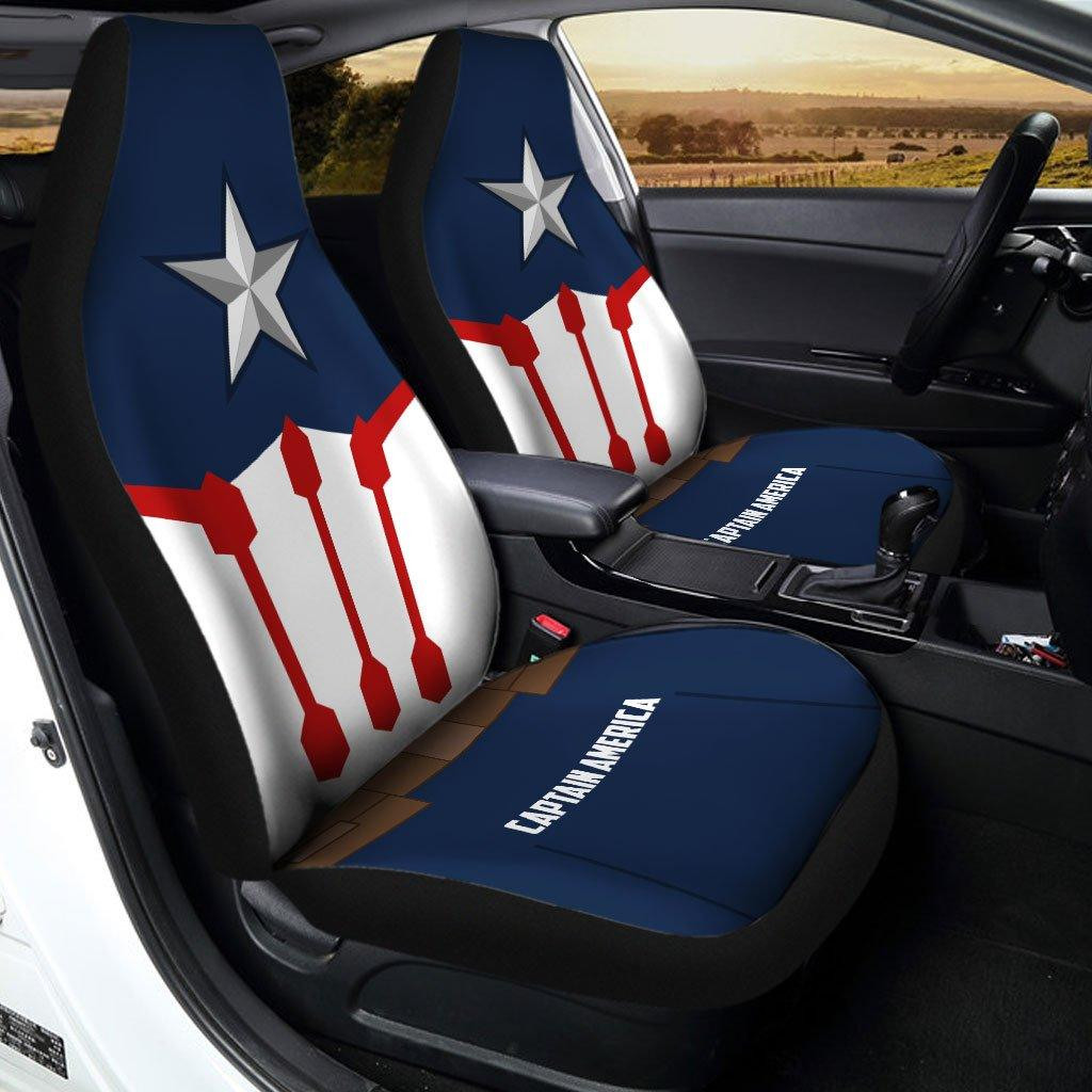 Super Hero Captain American Car Seat Covers