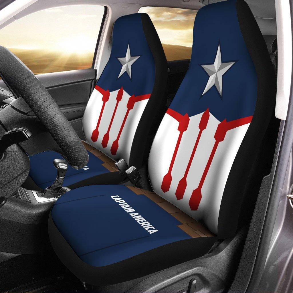 Captain American In Me Custom Car Seat Covers