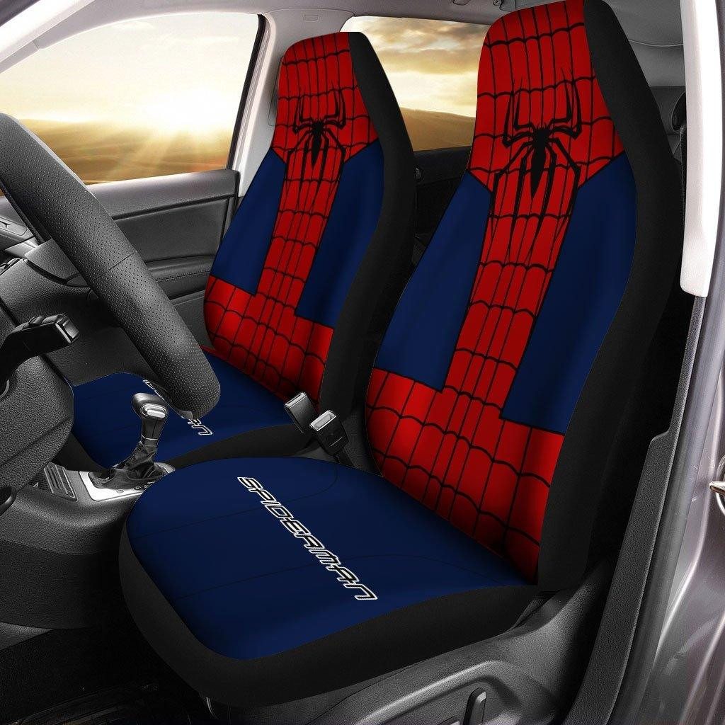 Red Spider Web Custom Car Seat Covers