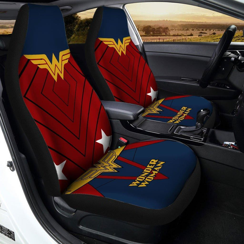 Super Hero Symbol Wonder Woman Car Seat Covers