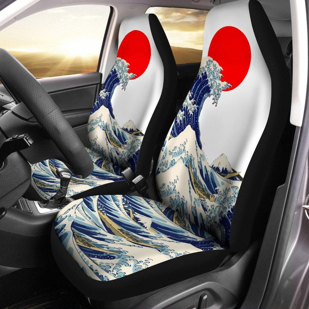 The Great Wave off Kanagawa Custom Car Seat Covers
