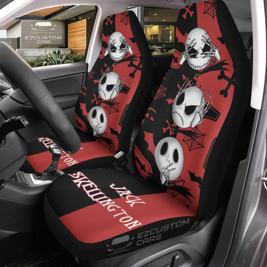 The Nightmare Before Christmas Car Accessories Halloween Car Seat Cover Jack and Roses